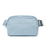 Bolsa de cintura retangular azul celeste