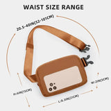 Bolsa de cintura retangular