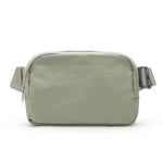 Bolsa de cintura retangular verde claro