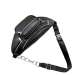 Bolsa de cintura simples em couro valor por defeito título