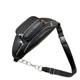 Bolsa de cintura simples em couro valor por defeito título