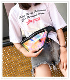 Bolsa de cintura transparente