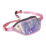 Bolsa de cintura transparente rosa