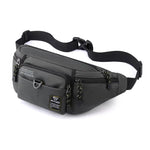 Bolsa de cintura de viagem para homem cinzento
