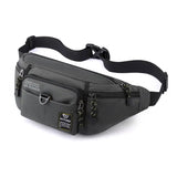 Bolsa de cintura de viagem para homem cinzento