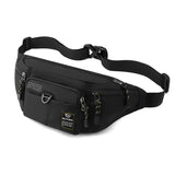 Bolsa de cintura de viagem para homem preto