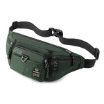 Bolsa de cintura de viagem para homem verde caqui