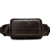 Bolsa de cintura vintage castanho escuro