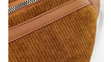 Bolsa de cintura vintage em veludo