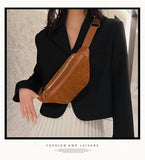 Bolsa de cintura vintage em veludo
