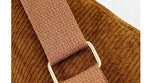 Bolsa de cintura vintage em veludo