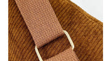 Bolsa de cintura vintage em veludo