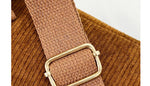 Bolsa de cintura vintage em veludo