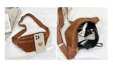 Bolsa de cintura vintage em veludo