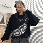 Bolsa de cintura zebra valor por defeito título