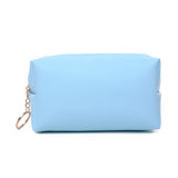 Bolsa de maquilhagem básica azul celeste
