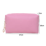 Bolsa de maquilhagem básica rosa