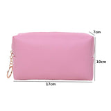 Bolsa de maquilhagem básica rosa