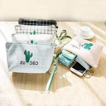 Bolsa de maquilhagem cactus