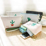 Bolsa de maquilhagem cactus