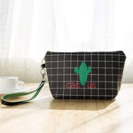 Bolsa de maquilhagem cactus preto