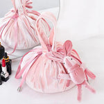 Bolsa de maquilhagem com fecho rápido rosa 1