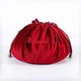 Bolsa de maquilhagem com fecho rápido vermelho 2-2
