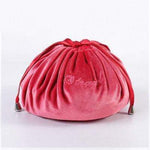 Bolsa de maquilhagem com fecho rápido vermelho 2