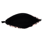 Bolsa de maquilhagem com padrão leopardo rosa