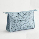 Bolsa de maquilhagem compacta azul grande