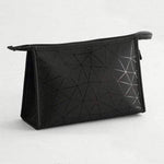 Bolsa de maquilhagem compacta preto grande