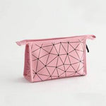 Bolsa de maquilhagem compacta rosa pequeno