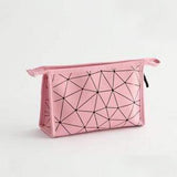 Bolsa de maquilhagem compacta rosa pequeno
