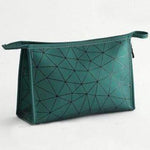 Bolsa de maquilhagem compacta verde grande