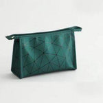 Bolsa de maquilhagem compacta verde pequeno