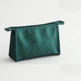 Bolsa de maquilhagem compacta verde pequeno