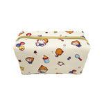 Bolsa de maquilhagem estampada bebé branco