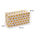 Bolsa de maquilhagem estampada pato amarelo