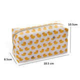Bolsa de maquilhagem estampada pato amarelo
