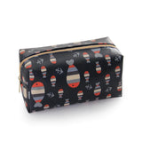 Bolsa de maquilhagem estampada peixe azul