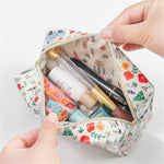 Bolsa de maquilhagem estampada