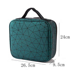 Bolsa de maquilhagem impermeável verde