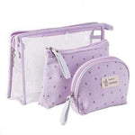 Bolsa de maquilhagem minimalista lavanda