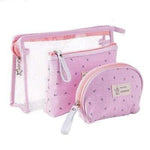 Bolsa de maquilhagem minimalista rosa