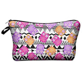Bolsa de maquilhagem motivo animal corujas