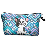 Bolsa de maquilhagem motivo animal gato dos desenhos animados