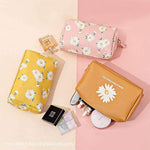 Bolsa de maquilhagem motivos florais