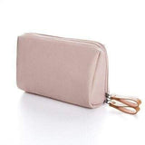 Bolsa de maquilhagem portátil cáqui