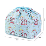 Bolsa make-up de estilo delicado azul celeste