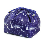 Bolsa make-up de estilo delicado azul